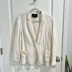 White linen blazer - Lafayette 148